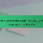 Home Automation System: Security Camera Integration and Benefits