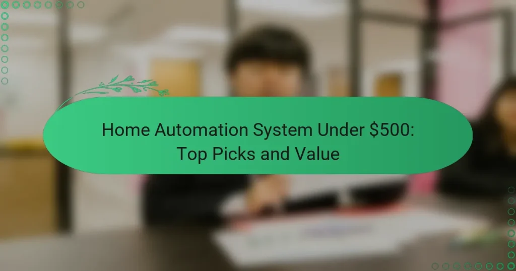 Home Automation System Under $500: Top Picks and Value