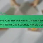Home Automation System: Unique Needs, Custom Scenes and Routines, Flexible Options